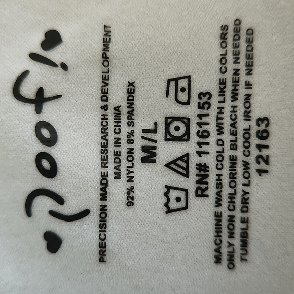 Poof! Women's White M/L with Lace around the Neck and the Bottom of Camisole - Picture 5 of 5